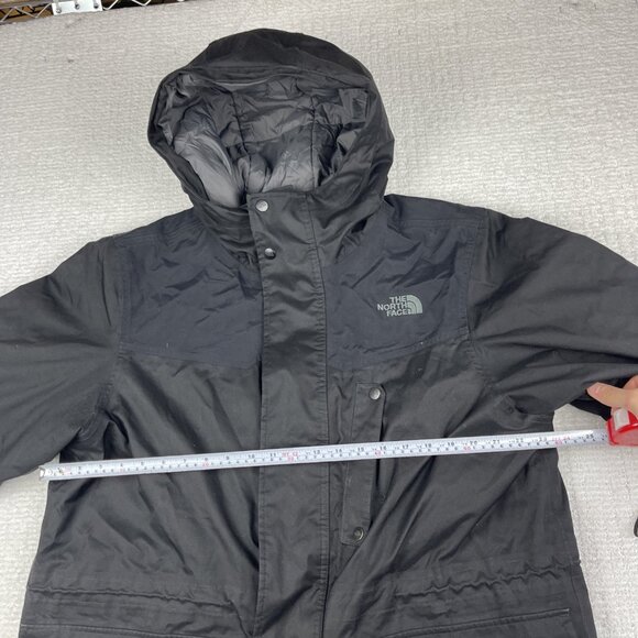 The North Face Men Sz L Hyvent heavyweight Coat Jacket Parka Black (Read) - Picture 11 of 16